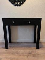 Zwarte sidetable - 90x39x80 cm - Goede staat, Huis en Inrichting, Tafels | Sidetables, Ophalen, Overige materialen, Gebruikt, 50 tot 100 cm