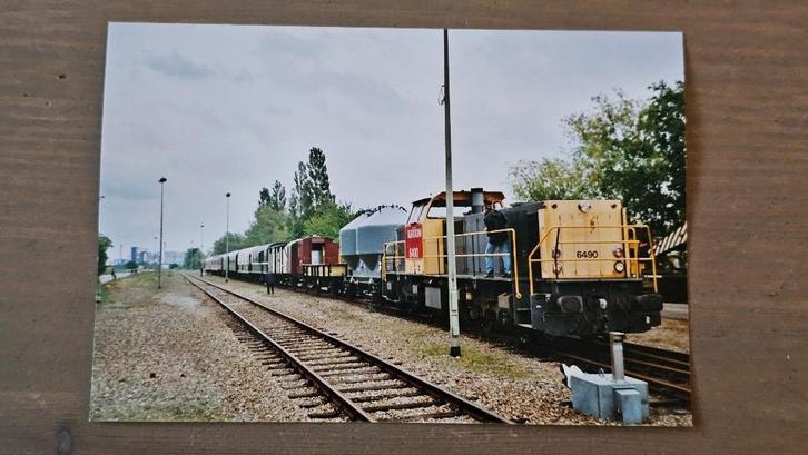 Foto TREIN Railion Nederlandse Spoorwegen Loc 6490 Veendam, Verzamelen, Spoorwegen en Tramwegen, Gebruikt, Trein, Overige typen