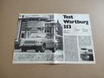 Test (uit oud tijdschrift) Wartburg 353 (1972), Verzenden, Gebruikt, Auto's