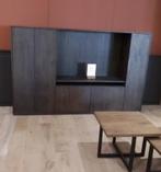 Tv wandkast, Ophalen, 100 tot 150 cm, Eikenhout, Nieuw