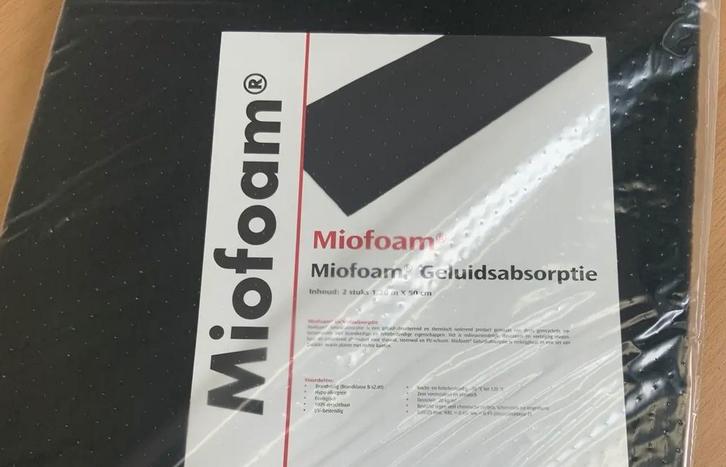 Miofoam Geluidsabsorptie Platen, Doe-het-zelf en Verbouw, Isolatie en Afdichting, Nieuw, Vloerisolatie, Muurisolatie, Dakisolatie