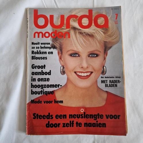 Burda juli 1983 modetijdschrift vintage kledingpatronen, Hobby en Vrije tijd, Kledingpatronen, Zo goed als nieuw, Vrouw, Burda