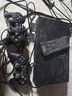 Ps 2 met veel games, Ophalen of Verzenden, Gebruikt, Zwart, Met 2 controllers