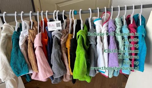 Baby badjasje met naam, Kinderen en Baby's, Kraamcadeaus en Geboorteborden, Nieuw, Ophalen of Verzenden