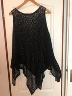 Leuke zwarte A-lijn punten tuniek, Kleding | Dames, Blouses en Tunieken, Verzenden, Zo goed als nieuw, Maat 46/48 (XL) of groter