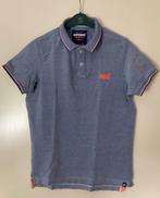 Superdry Blauw gemeleerde Heren Polo maat L, Ophalen of Verzenden, Zo goed als nieuw, Blauw