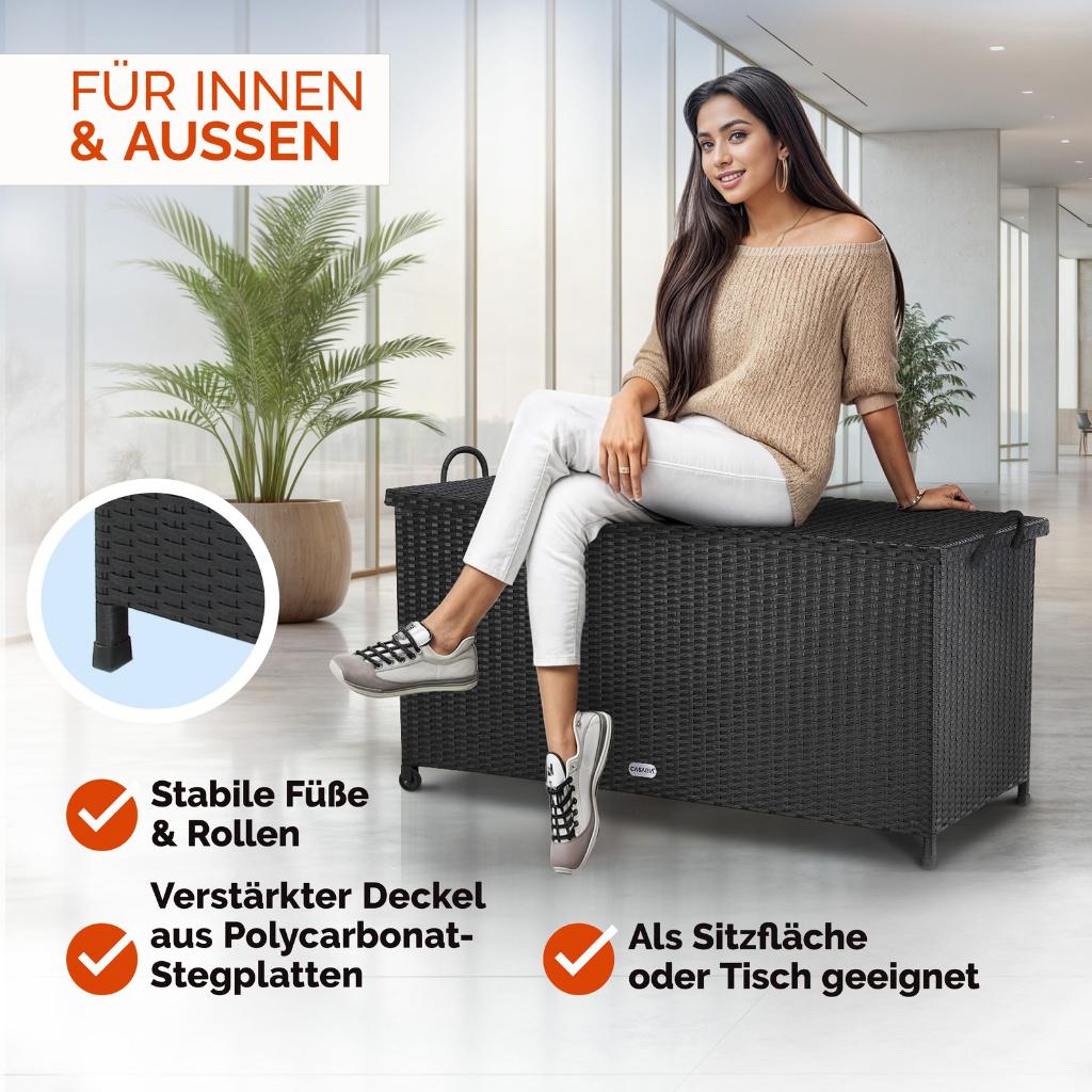Opbergbox tuinkist + wielen 117x53x60cm 270L GRATIS BEZORGD, Verzenden, P. Venemakade 163c, 9605 PN Kiel-Windeweer, Nieuw, HODO Handelsonderneming