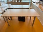 Bureau - Houten Blad, Metalen Frame - 160x80x75cm, Huis en Inrichting, Bureaus, Ophalen, Gebruikt, Bureau