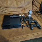 PS4 Slim + Controller + VR Move Motion Controllers, Spelcomputers en Games, Gebruikt, Ophalen of Verzenden, 500 GB, Met 1 controller