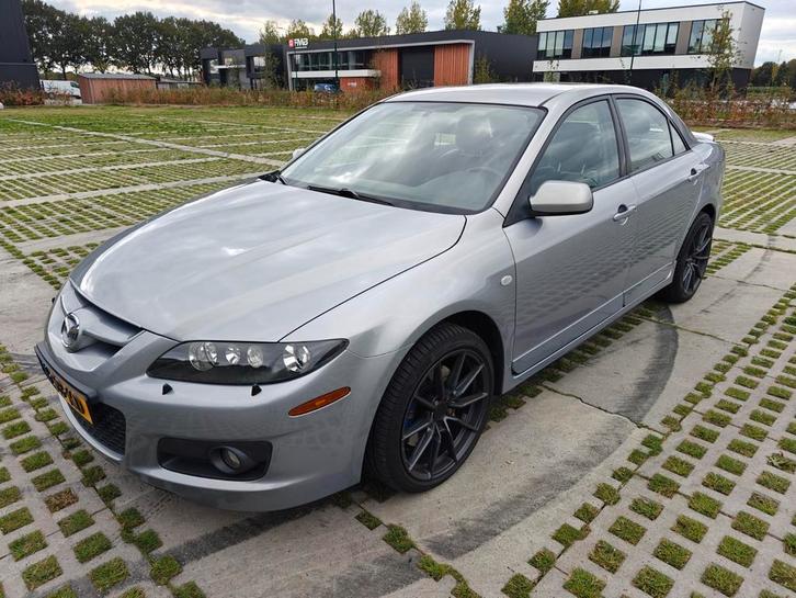 Mazda 6 2.3 MPS Sedan 2005 Grijs, Auto's, Mazda, Particulier, 4x4, ABS, Airbags, Airconditioning, Alarm, Bluetooth, Boordcomputer