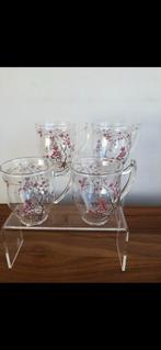 4 TeaLogic Cherry Blossom Theeglazen - Handgeschilderd, Overige typen, Nieuw, Ophalen of Verzenden, Glas