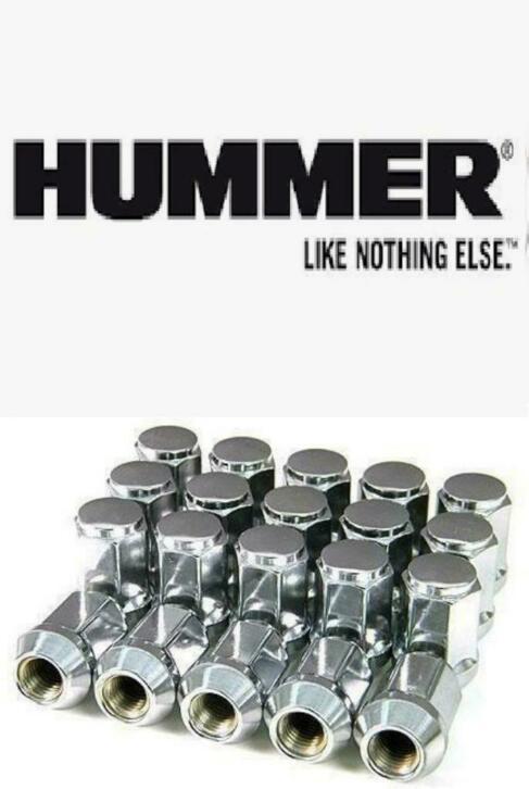 Nieuwe set chromen wielmoeren voor uw Hummer H1 H2 H3, Auto diversen, Wieldoppen, Nieuw, Ophalen of Verzenden