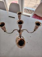 kandelaar zilverkleurige, Antiek en Kunst, Ophalen of Verzenden, Overige materialen