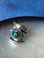 Forse zilveren ring, Sieraden, Tassen en Uiterlijk, Antieke sieraden, Ophalen of Verzenden, Zilver, Ring, Met edelsteen