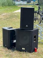 Devine speakerset 15 inch, Gebruikt, Subwoofer, 120 watt of meer, Ophalen