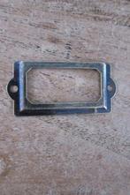 Etikethouder voor apothekerskast etiket greep ladekast, Nieuw, Ophalen of Verzenden, https://verburgtvintage.nl/#contact, Schipluidenlaan 20 5035KJ Tilburg