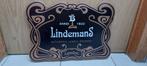 Reclamebord Lindemans (café versie), Verzamelen, Biermerken, Ophalen of Verzenden, Nieuw, Reclamebord, Plaat of Schild, Overige merken
