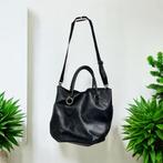 Fab. Tas Universele Maat Zwart Leer Shopper, F, Gebruikt, Verzenden, Fab