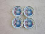 V en D 4 mooie porseleinen petit four bordjes D12cm H1,5cm., Huis en Inrichting, Keuken | Servies, Ophalen of Verzenden, Zo goed als nieuw