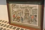 Vintage Anton Pieck 1895-1987 Fruitmarkt/Ganzen/Personen, Ophalen of Verzenden