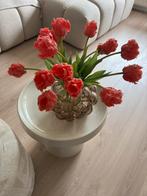 Kunstbloemen (tulp) coral kleur, Ophalen of Verzenden, Zo goed als nieuw, Binnen