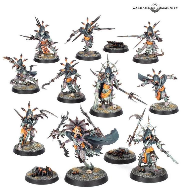 Warcry Tarantulos Brood warband nieuw op sprue, Hobby en Vrije tijd, Wargaming, Nieuw, Warhammer, Figuurtje(s), Ophalen of Verzenden