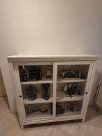 Vitrinekast met Schuifdeuren (Ikea Hemnes), Ophalen, 100 tot 150 cm, 100 tot 150 cm, Glas