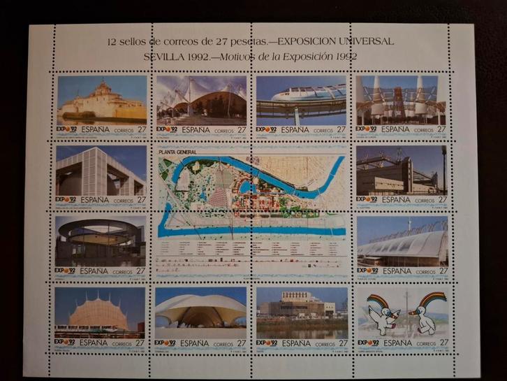 Spanje 1992 World Expo Sevilla, Postzegels en Munten, Postzegels | Europa | Spanje, Postfris, Ophalen of Verzenden