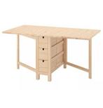Uitschuifbare eettafel NORDEN Ikea, Ophalen, 100 tot 150 cm, 50 tot 100 cm, Zo goed als nieuw