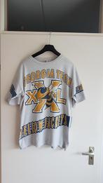 Georgia town tech yelow jackets vintage shirt jaren 90 xl, Ophalen of Verzenden, Gedragen, Maat 56/58 (XL), Grijs