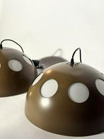2x RAAK Amsterdam El Duomo, Bruin Retro Space Age Lamp, Huis en Inrichting, Lampen | Hanglampen, Ophalen, Space Age RAAK Retro