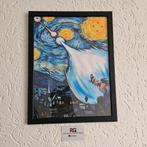 Dragon Ball Vincent Van Gogh Starry Night 30*40cm, Rechthoekig Staand, Met lijst, Nieuw, Ophalen of Verzenden