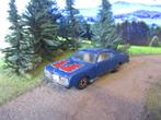 1971 Plymouth Duster - Yatming Thailand blauw met. vlammen, Ophalen of Verzenden, Gebruikt, Auto