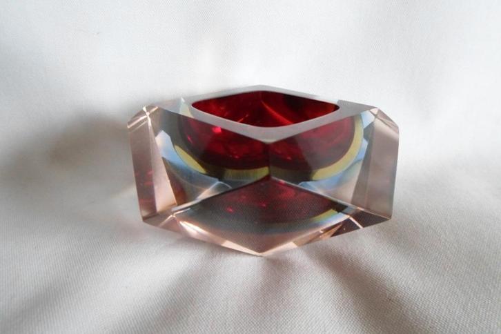 Murano Sommerso Flavio Poli Schaal, Antiek en Kunst, Antiek | Glas en Kristal, Ophalen of Verzenden