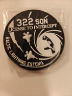 322 Squadron 'License to Intercept' Patch, Verzamelen, Ophalen of Verzenden, Luchtmacht, Overige gebieden, Embleem of Badge