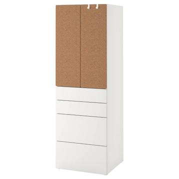 Ikea Platsa/Smastad Kinderkast-Wit+Kurk -2 stuks beschikbaar beschikbaar voor biedingen