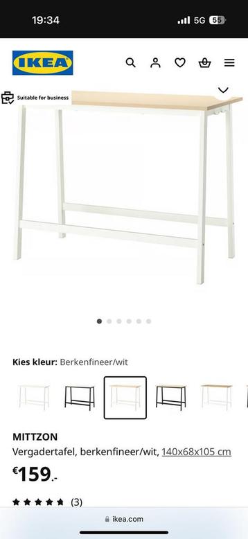 Mittzon vergadertafel beschikbaar voor biedingen