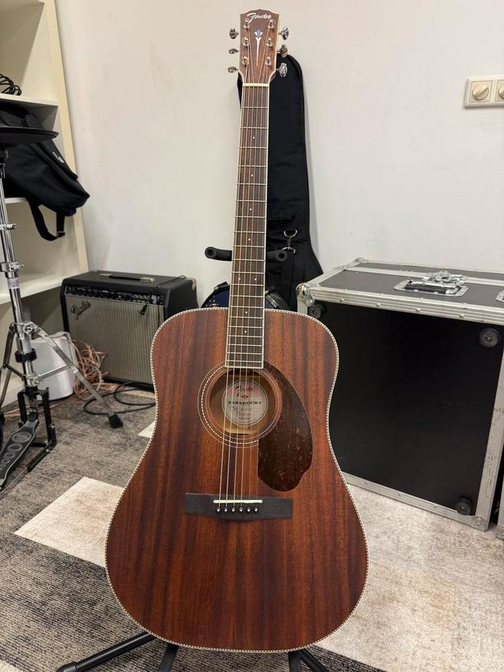 Fender Paramount PM-1 Dreadnought All Mahogany, Muziek en Instrumenten, Snaarinstrumenten | Gitaren | Akoestisch, Zo goed als nieuw