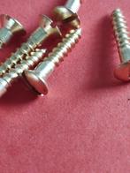100 st Messing houtschroeven LENSKOP 3,5 X 16 mm hobby, Ophalen of Verzenden, Nieuw, Minder dan 180 cm, Palen