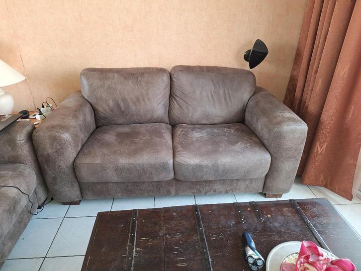 2zits bank, Huis en Inrichting, Banken | Bankstellen, Gebruikt, Tweepersoons, 150 tot 200 cm, 75 tot 100 cm, Stof, Ophalen