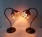 2 Vintage Tiffany Bureau/Tafellampen in Art Deco Stijl, Ophalen