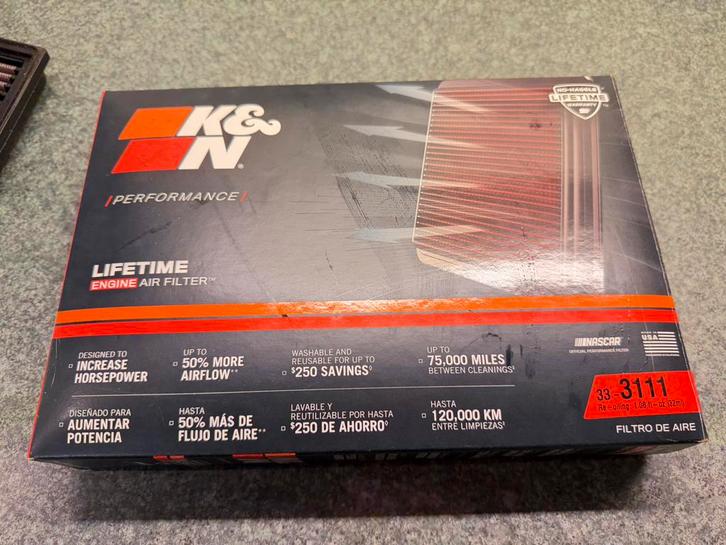 K&N Luchtfilter - Performance Filter VW golf 8 1.5 TSI  eTSI, Auto-onderdelen, Filters, Volkswagen, Universele onderdelen, Gebruikt