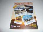 brochure Talbot modellenprogramma  1981, Boeken, Auto's | Folders en Tijdschriften, Nieuw, Overige merken, Ophalen of Verzenden