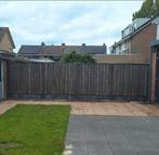 Schutting (7,5 meter) met betonnen palen en onderplaat, Tuin en Terras, Tuinhekken en Hekwerk, Ophalen, Gebruikt, Hout