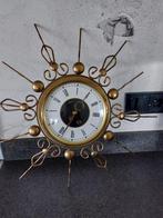 Orfac Wandklok sunburst jaren 50,60, Ophalen of Verzenden