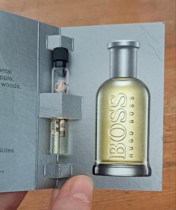 Doos met 80 stuks Hugo Boss bottled 1,5 ml samples