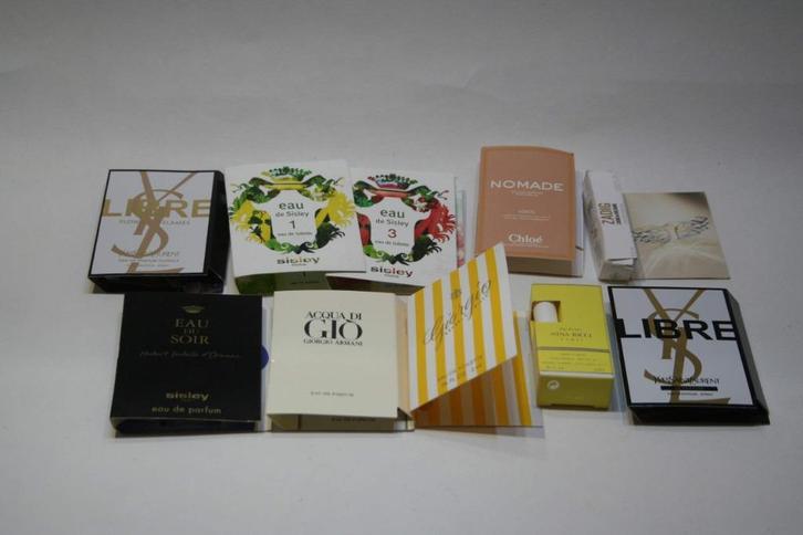 10 parfum staaltjes Dames bekende merken, nieuw & origineel, Verzamelen, Parfumverzamelingen, Nieuw, Miniatuur, Gevuld, Verzenden