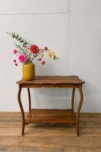 Brocante vintage bijzettafeltje / plantentafeltje, Ophalen, Gebruikt, Rechthoekig, Minder dan 55 cm