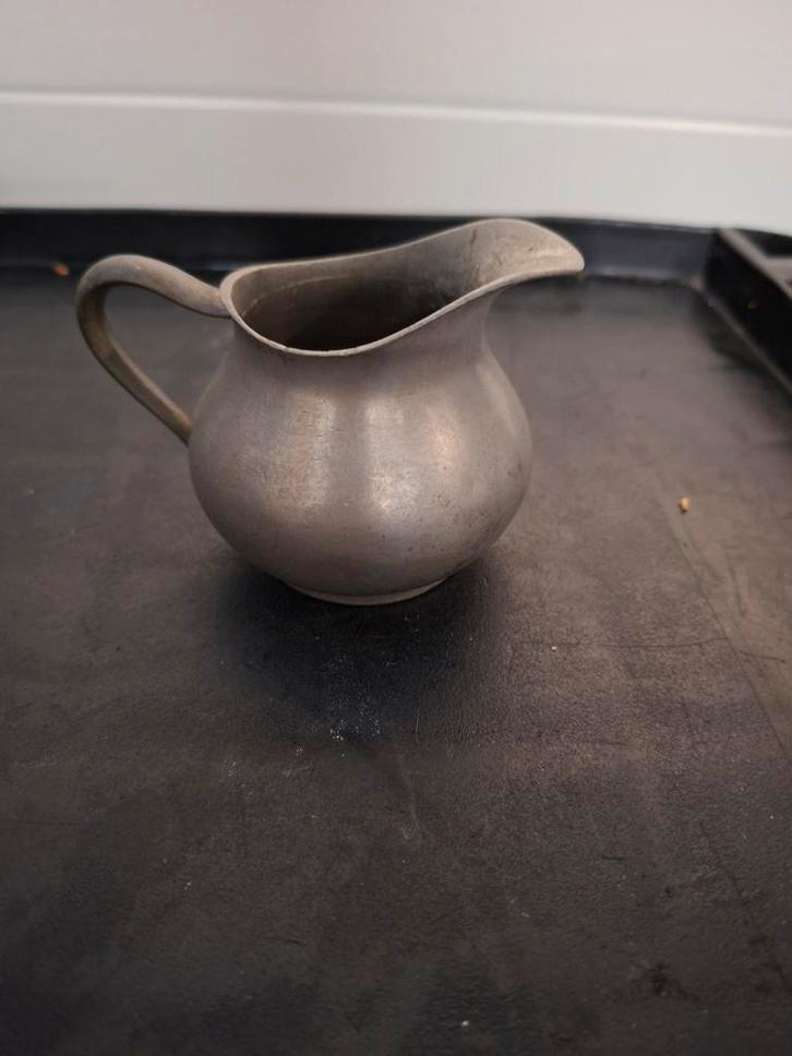 Vintage Tinnen Melkkan - Made in Holland, Antiek en Kunst, Antiek | Tin, Ophalen of Verzenden