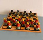 Decoratief handgemaakt damspel met 24 damstenen., Ophalen, Damspel, Zo goed als nieuw, Damspel